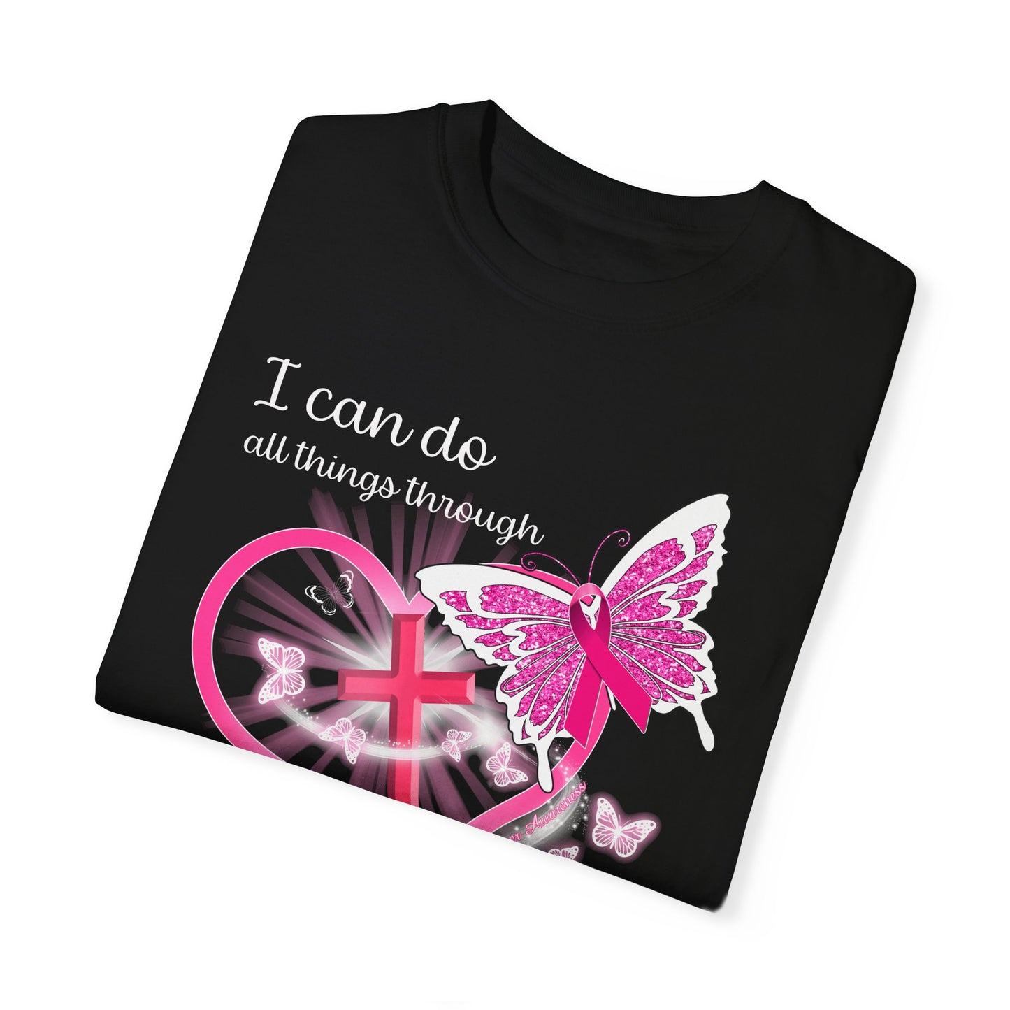 Inspirational Butterfly T-Shirt - Faith & Strength for Every Occasion