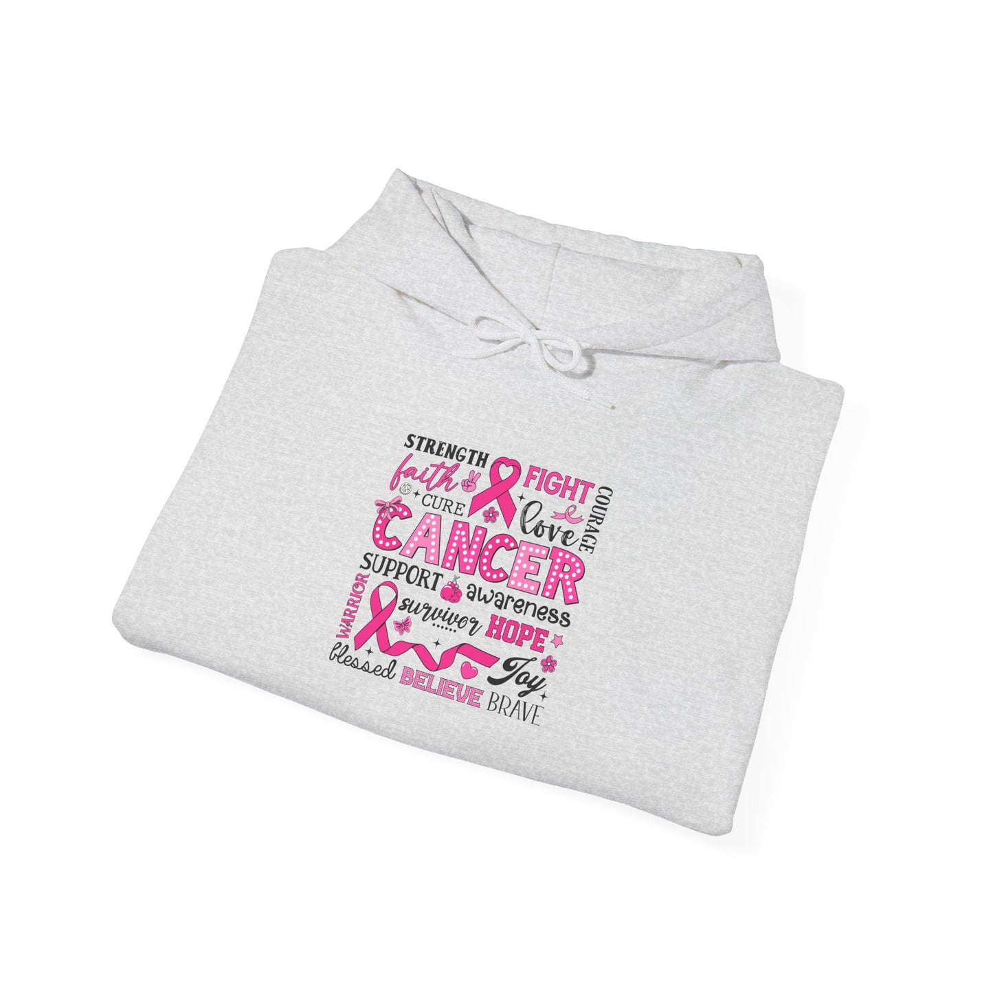 Inspirational Cancer Awareness Hoodie, Comfort wear, Supportive gift, Unisex sweatshirt, Fight against cancer