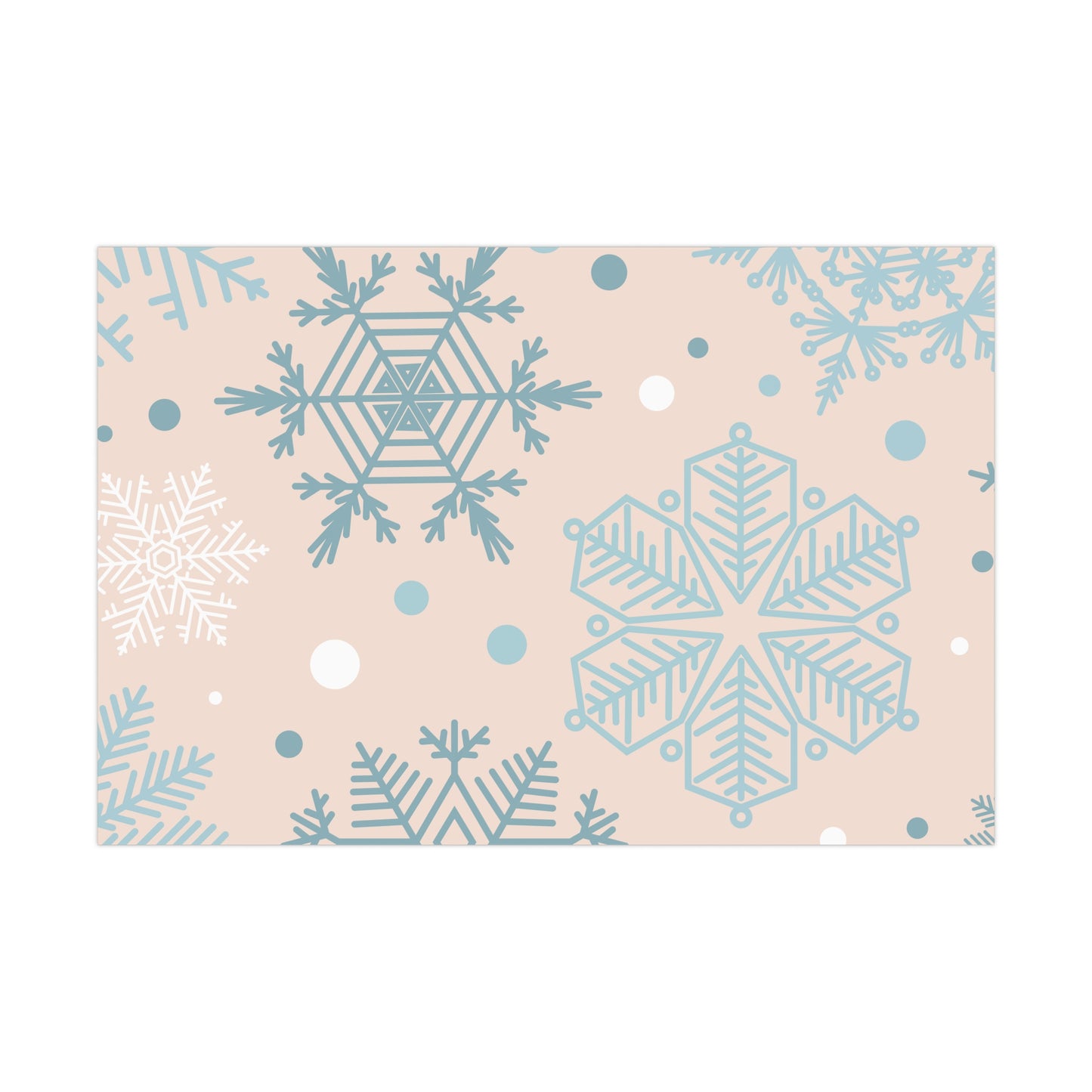 Winter Wonderland Wrapping Paper, Elegant Snowflake Gift Wrap, Holiday Gift Wrap, Christmas Wrapping Paper, Seasonal Paper