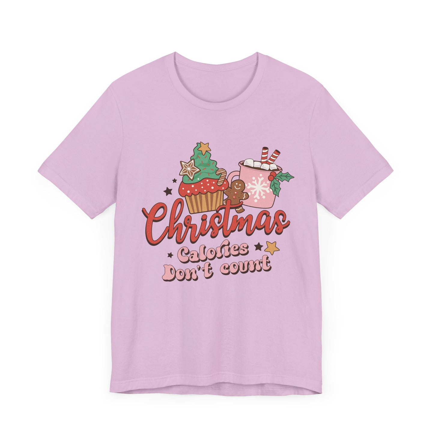 Christmas Calories Don't Count Tee - Fun Holiday Unisex Shirt, Christmas Gift, Festive Apparel, Casual Wear, Christmas Party