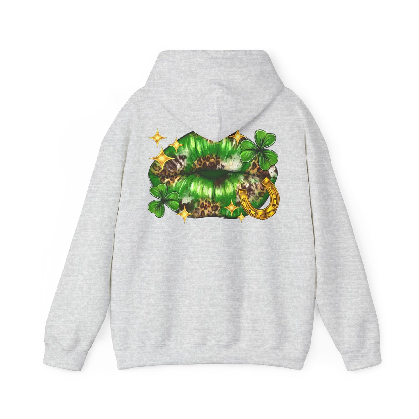 St. Patrick's Day Kiss Sweatshirt, Unisex Hooded Sweatshirt, Cute Irish Sweatshirt, Party Hoodie, Shamrock Sweatshirt