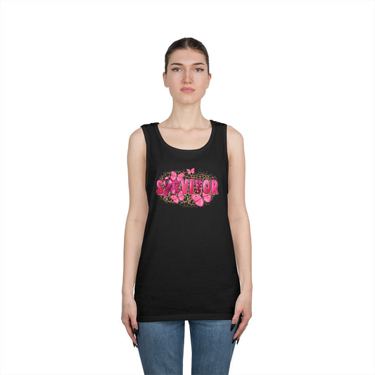 Survivor Butterfly Unisex Heavy Cotton Tank Top