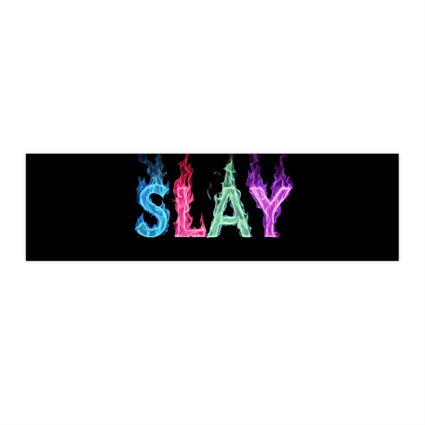 Vibrant 'SLAY' Bumper Stickers - Ideal for Personalizing Cars, Motivational Decor, Fun Customization, Trendy Statements, Gifts