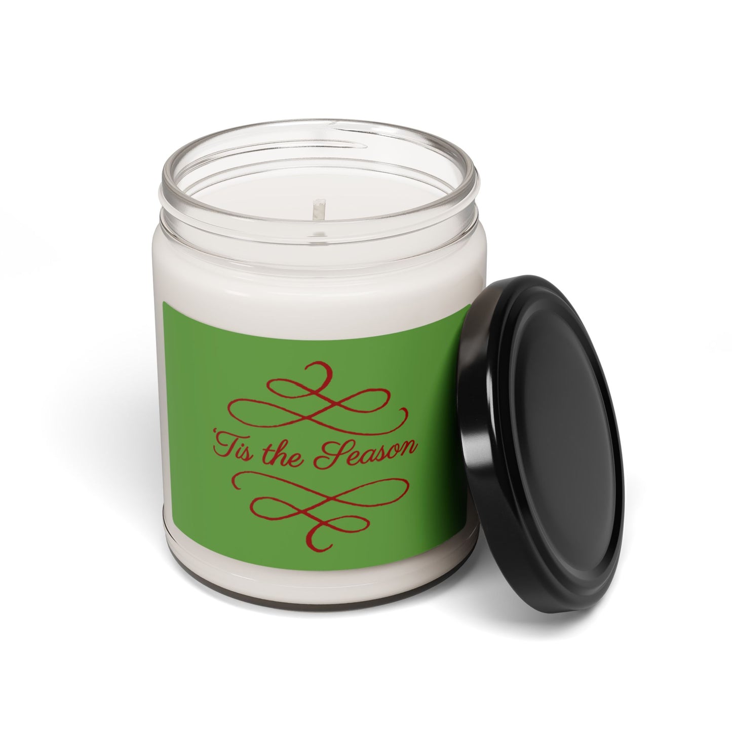 Holiday Scented Soy Candle - 'Tis the Season, Eco-friendly Aromatherapy Candle, Christmas Home Decor, Gift for Her, Cozy Winter Vibes