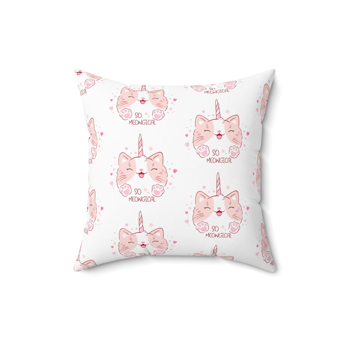 Whimsical Unicorn Cat Pillow | Cozy Home Decor for Cat Lovers | Cute Gift for Birthdays, Holidays, and Parties | Soft Accent Cushion, Cat