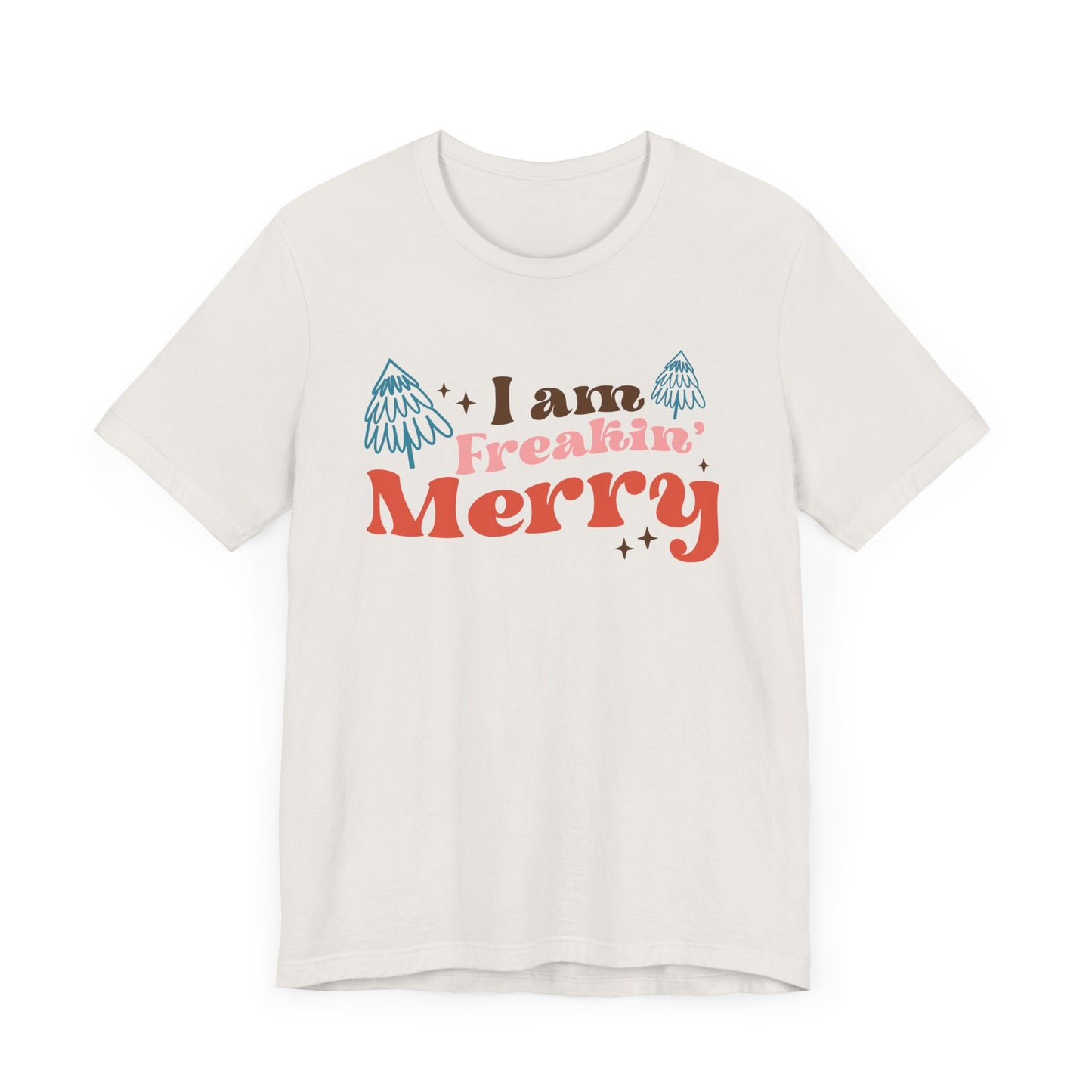 Merry Holiday Unisex Tee, Funny Christmas Shirt, Gift Idea for Friends, Festive Wear, Merry Vibes