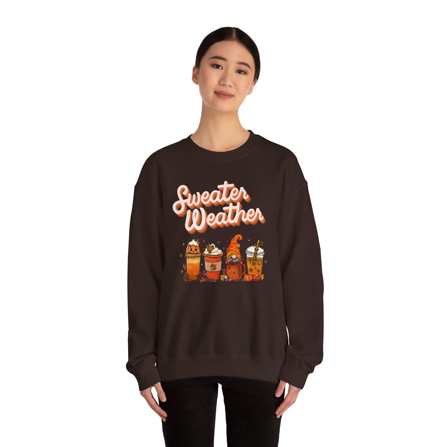 Cozy Crewneck Sweatshirt, Perfect for Fall, Sweater Weather Design, Unisex Apparel, Gift for Coffee Lovers, Autumn Vibes