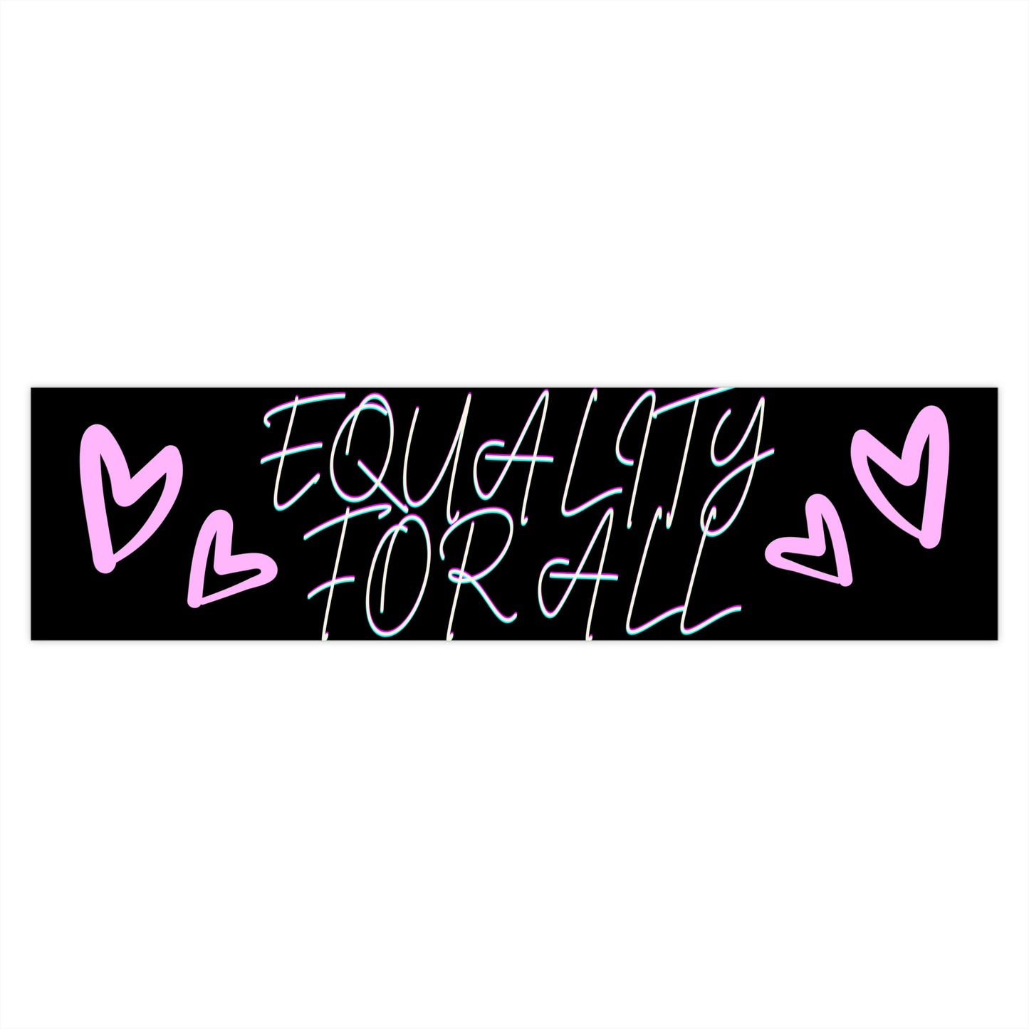 Equality for All Bumper Stickers, Car Decor, LGBTQ+ Pride, Equality Advocacy, Gift for Social Activists, Road Trip Essentials