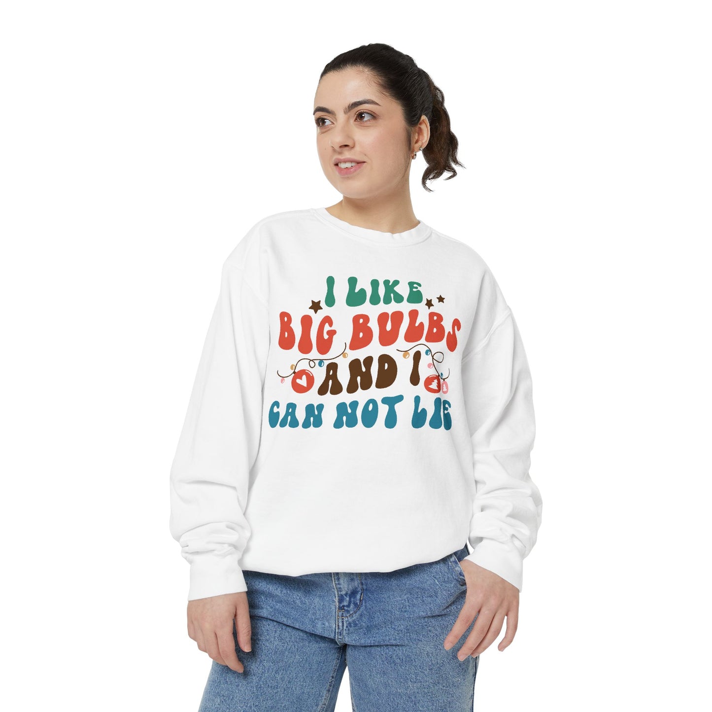 Funny Unisex Sweatshirt - "I Like Big Bulbs And I Cannot Lie" Sweater, Gift for Plant Lovers, Comfy Casual Wear, Autumn Fashion, Holiday