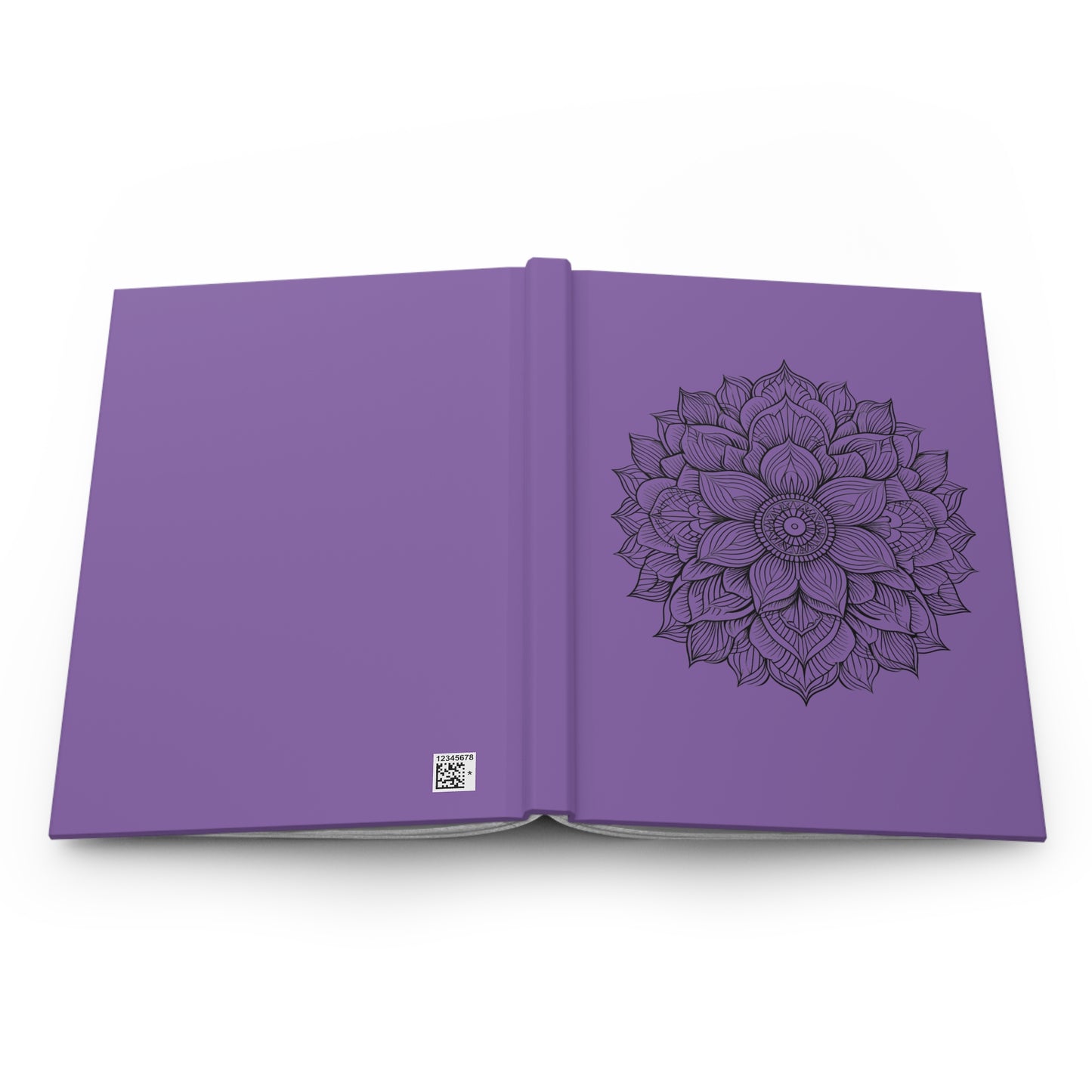 Elegant Purple Mandala Hardcover Journal, Perfect for Mindfulness, Meditation, Gift for Her, Inspirational Diary, Art Lovers