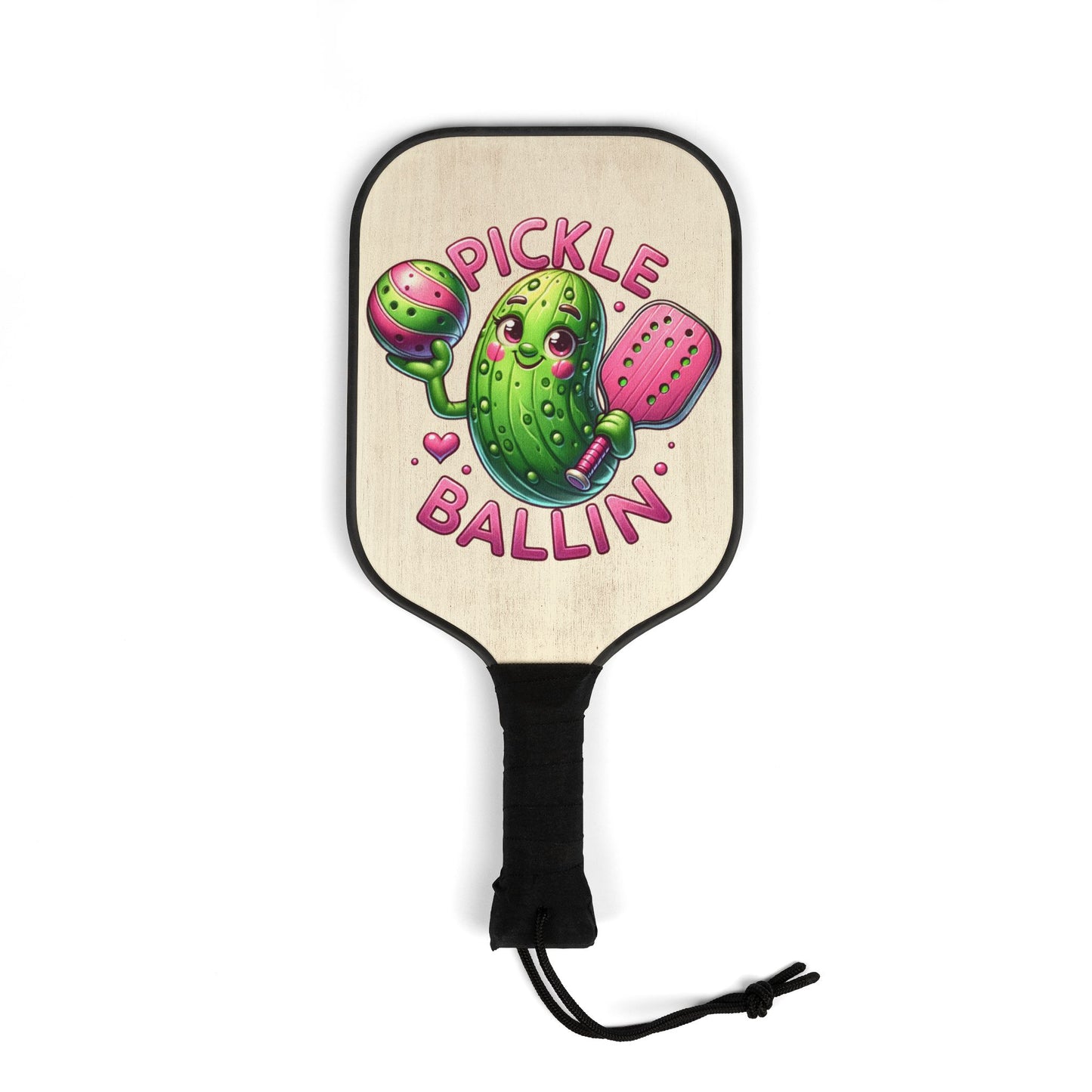 Pickleball Paddle Set with Fun Cactus Design, Ideal for Pickleball Lovers, Sporty Gift, Fun Outdoor Activity, Pickleball