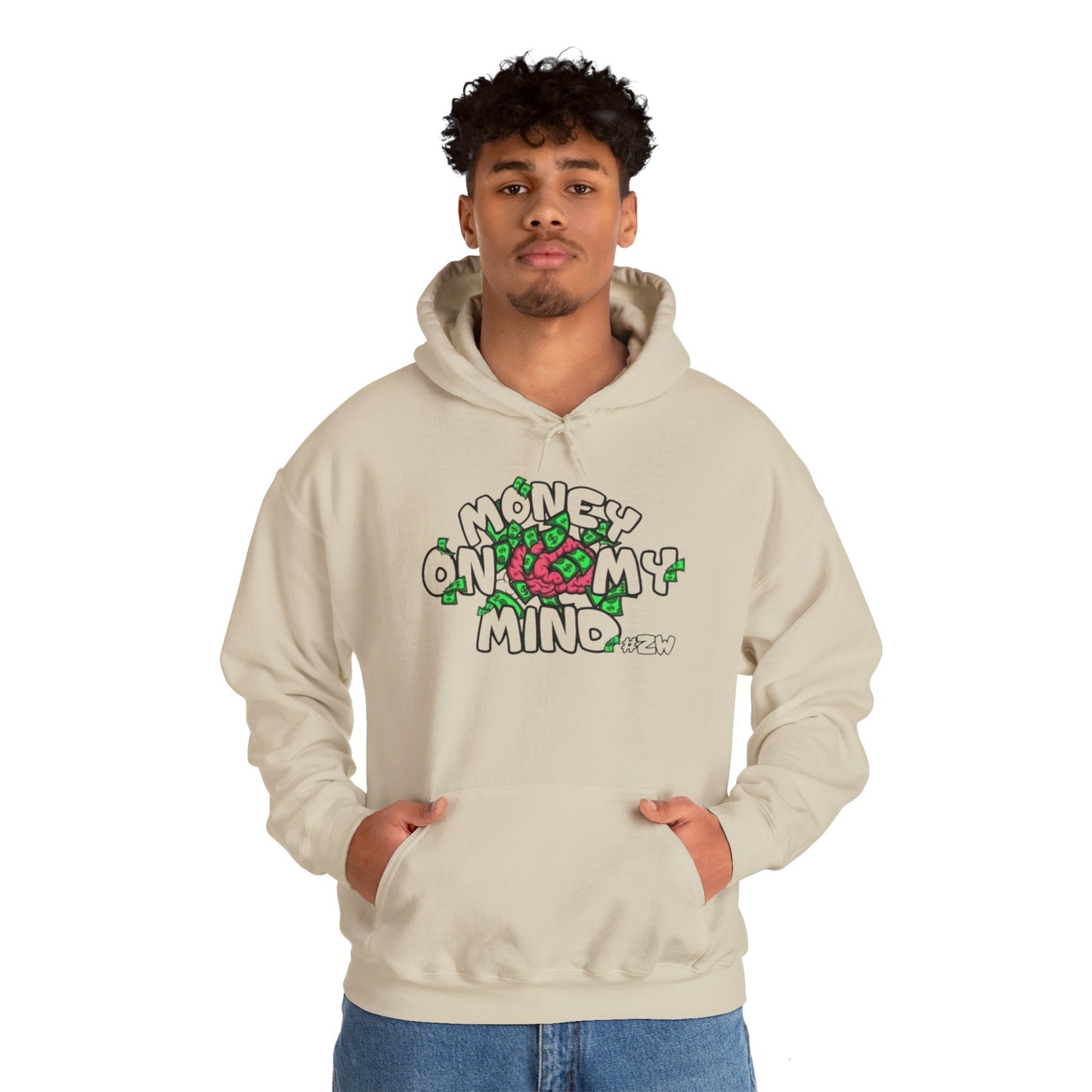 Money on My Mind Hoodie, Cozy Unisex Sweatshirt, Trendy Gift for Him/Her, Lounge Wear, Streetwear Style, Perfect for Casual Outings