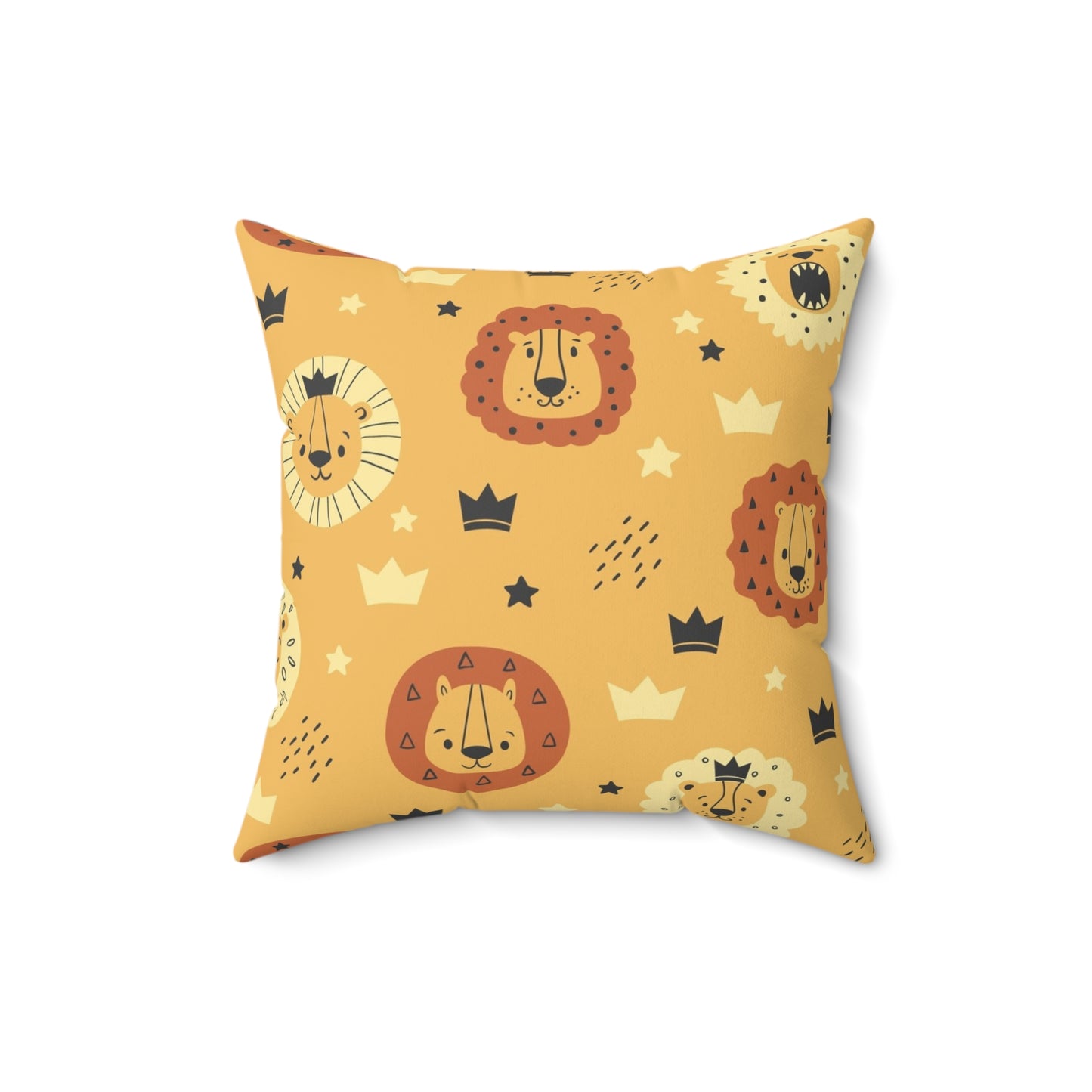 Playful Lion Décor Pillow - Nursery Cushion, Kids Room Decoration, Baby Shower Gift, Playroom Accent, Animal Print Cushion