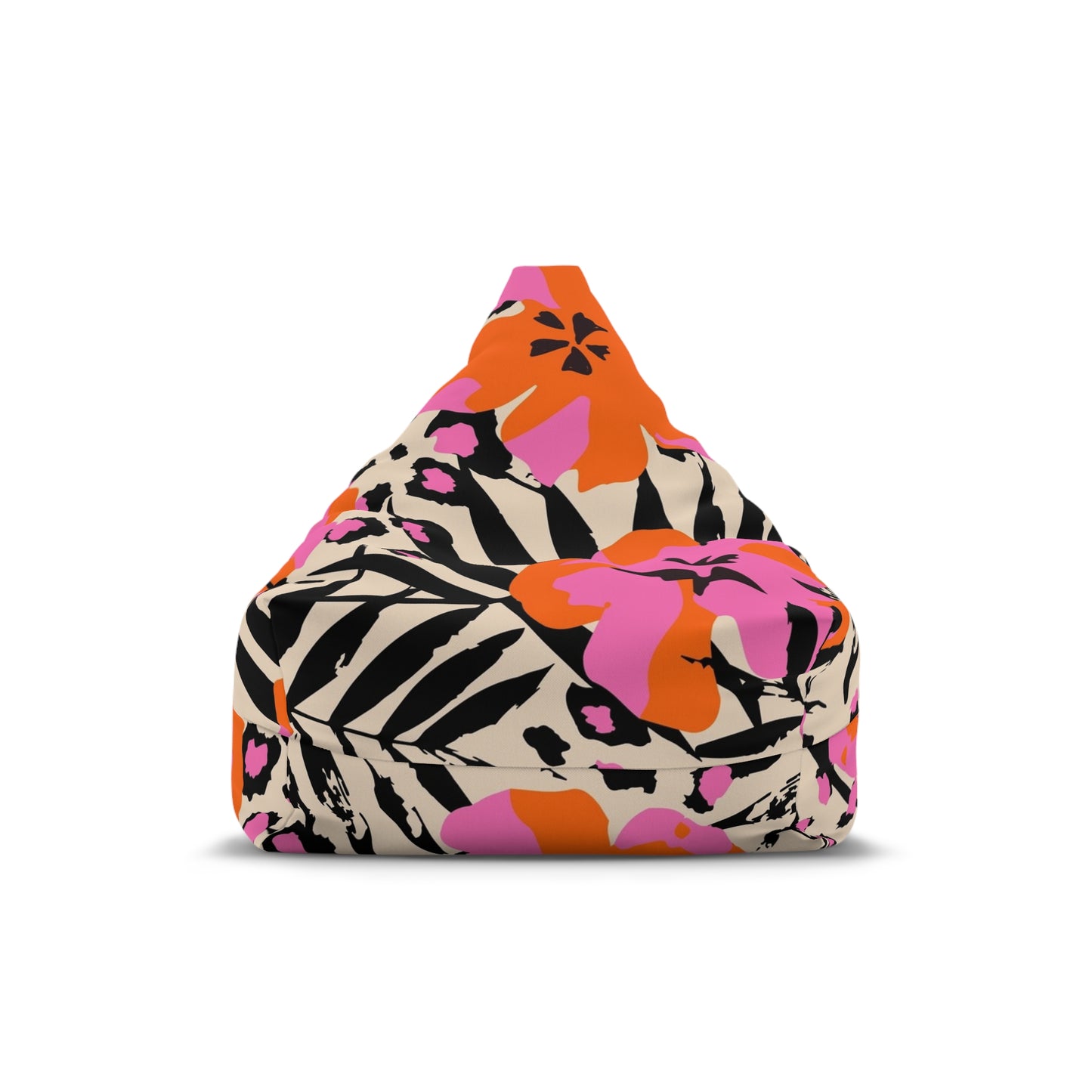 Tropical Floral Bean Bag Chair Cover - Vibrant & Stylish Furniture Accent