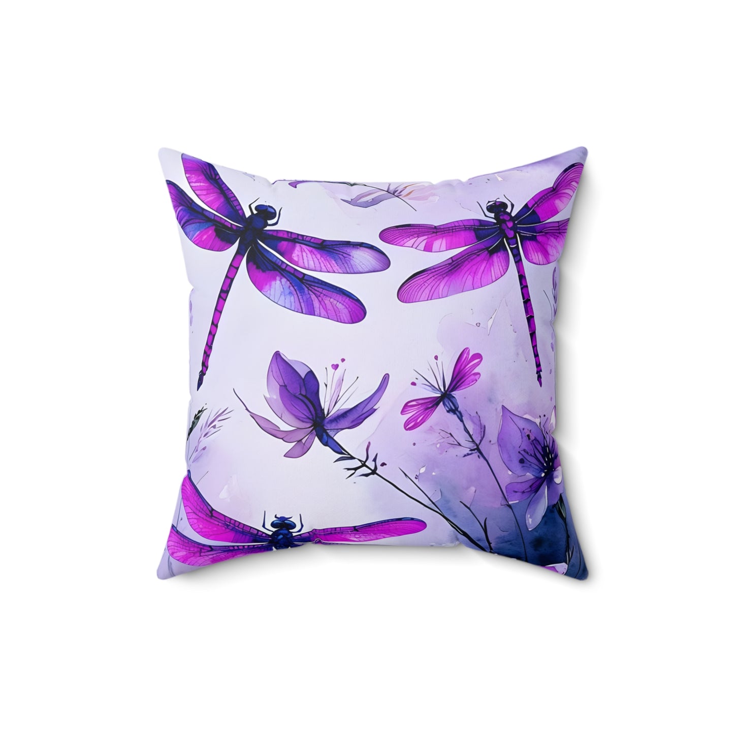 Whimsical Dragonfly Pillow - Decorative Cushion for Home Decor, Gift for Nature Lovers, Summer Accent, Boho Style