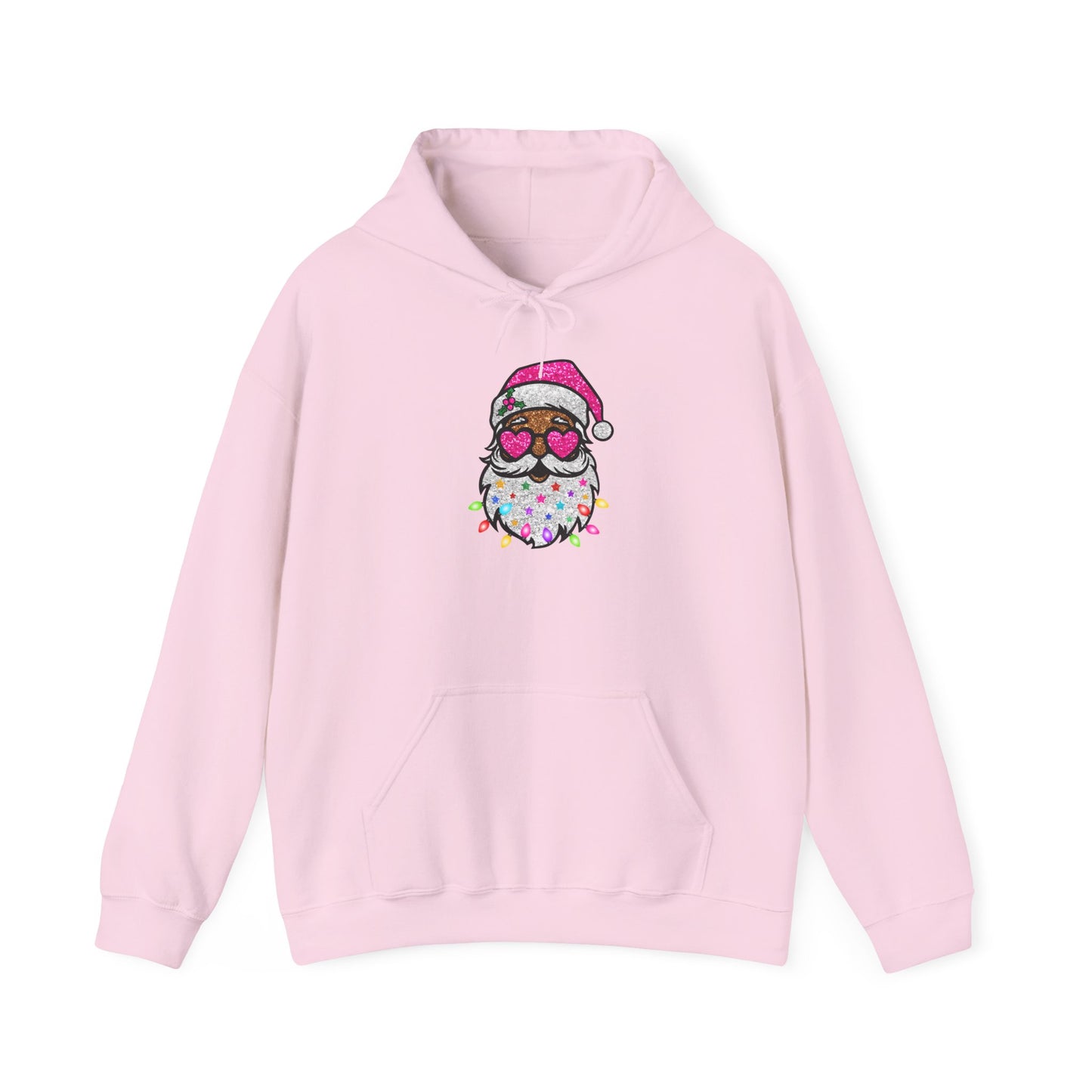 Festive Santa Owl Hoodie - Unisex Heavy Blend™ Sweatshirt for Holiday Cheer