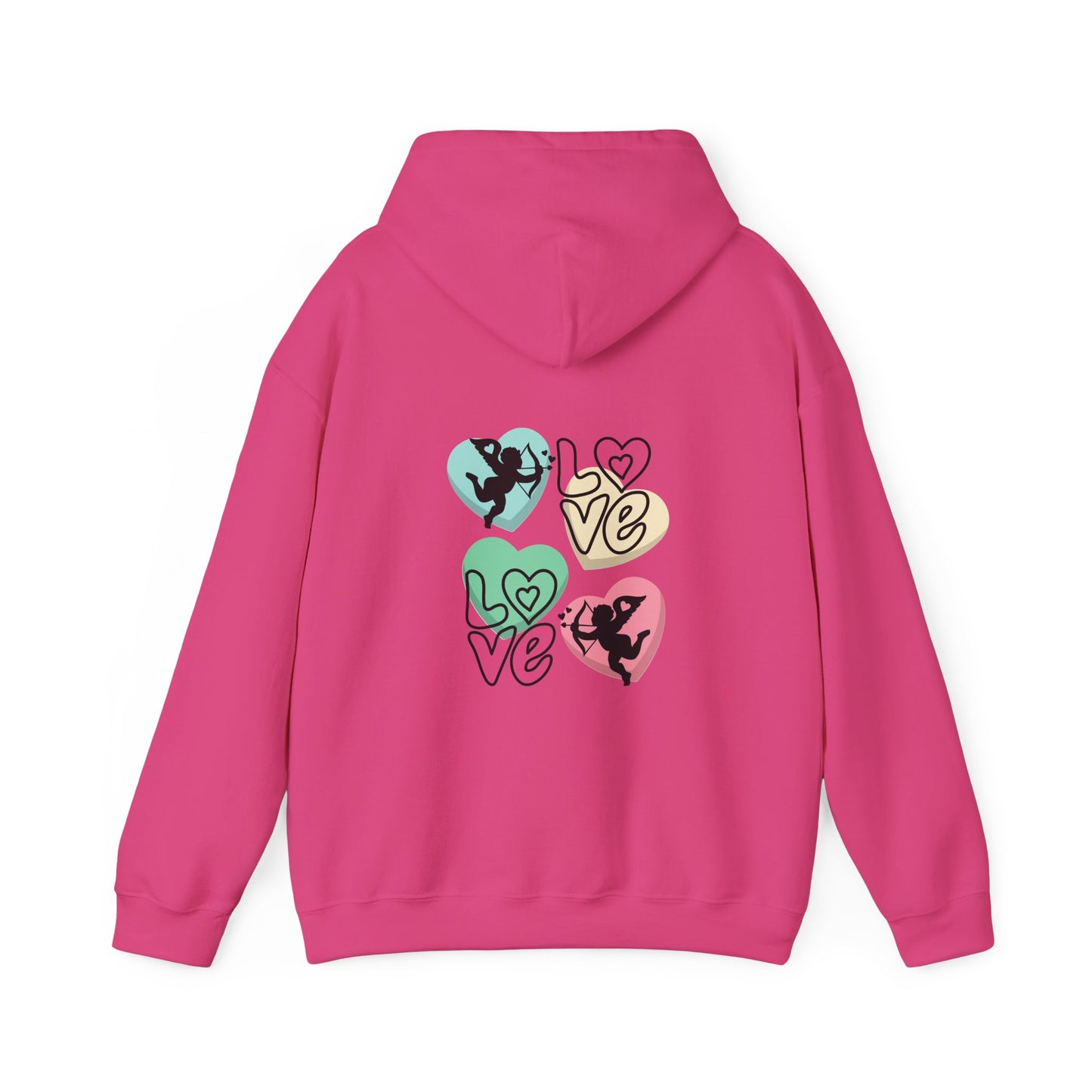 Charming Love Hearts Hoodie, Cozy Unisex Sweatshirt, Perfect Gift for Valentines Day, Relationship Goals, Casual Wear