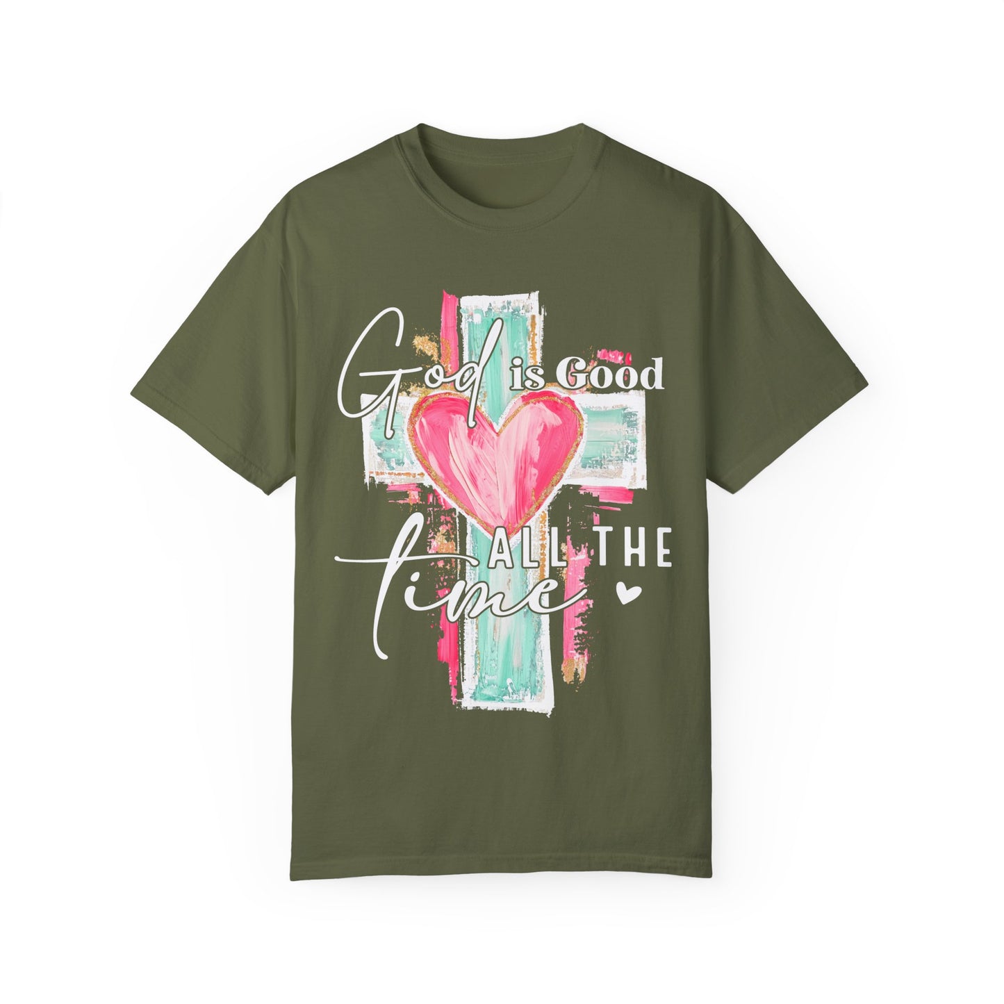 Inspirational God Is Good Unisex Garment-Dyed T-Shirt