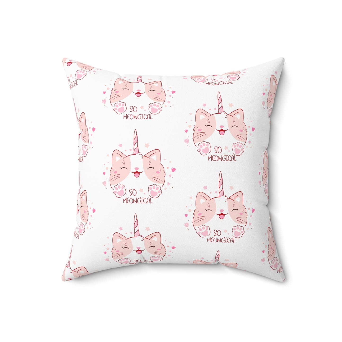 Whimsical Unicorn Cat Pillow | Cozy Home Decor for Cat Lovers | Cute Gift for Birthdays, Holidays, and Parties | Soft Accent Cushion, Cat