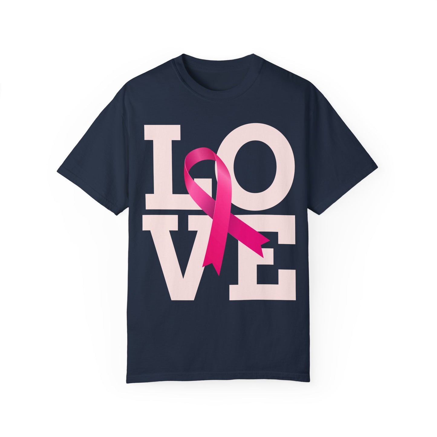 Love Ribbon Unisex T-Shirt - Support Breast Cancer Awareness