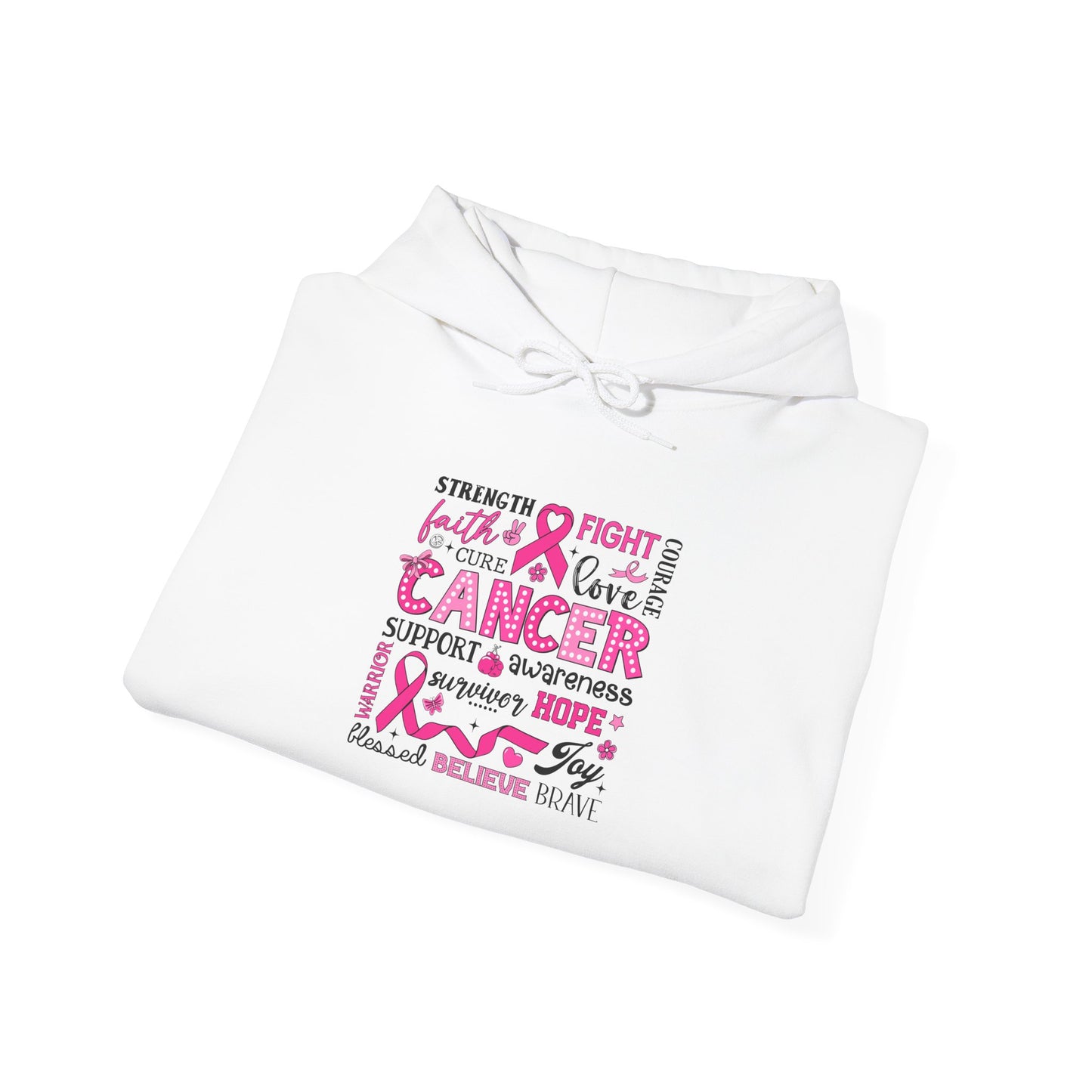 Inspirational Cancer Awareness Hoodie, Comfort wear, Supportive gift, Unisex sweatshirt, Fight against cancer