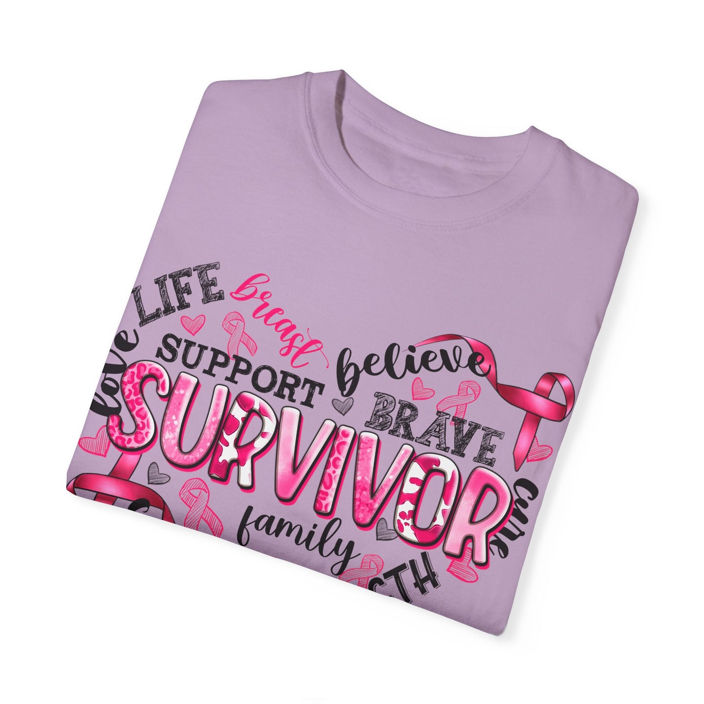 Breast Cancer Survivor Unisex T-Shirt - Hope, Strength & Support