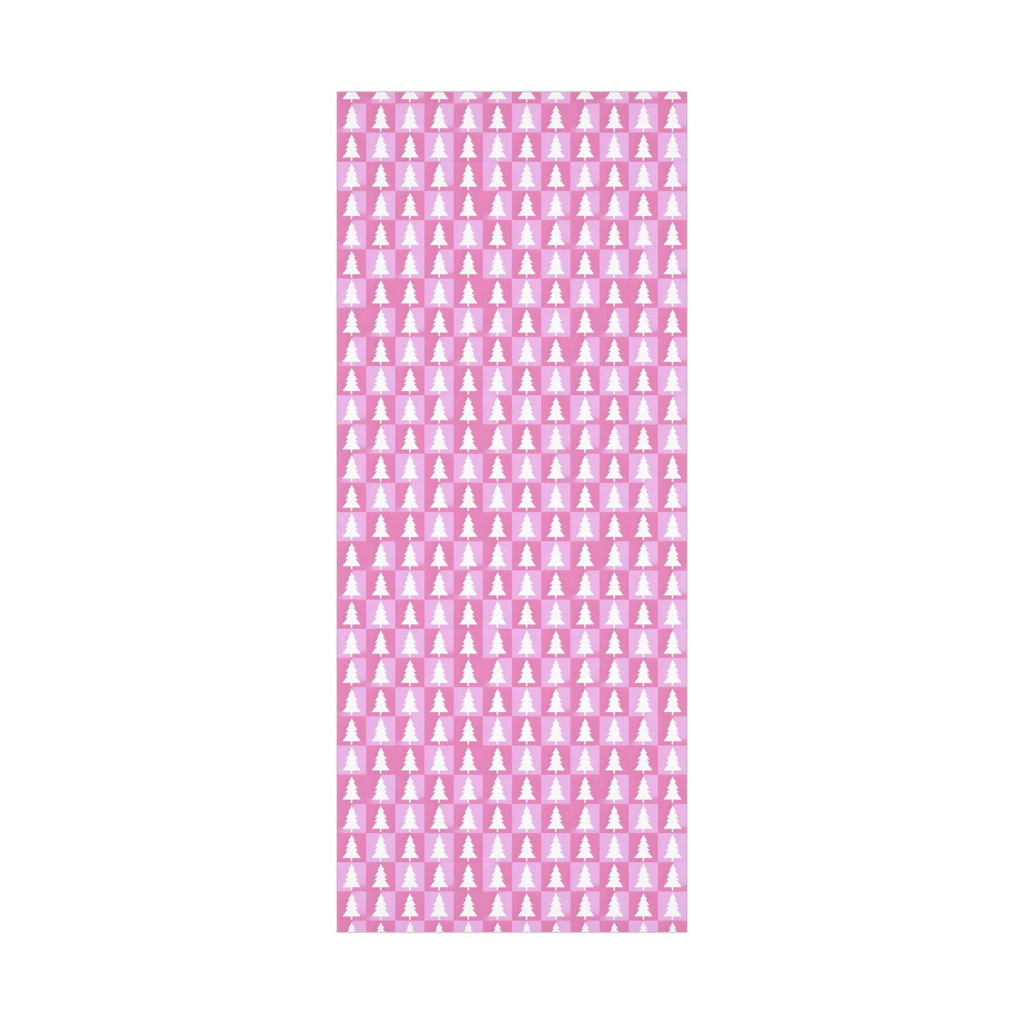 Wrapping Paper, Whimsical Christmas Pink Tree Design, Eco-Friendly Holiday Gift Wrap - Party Supplies, Seasonal Decor, Festive Wrap