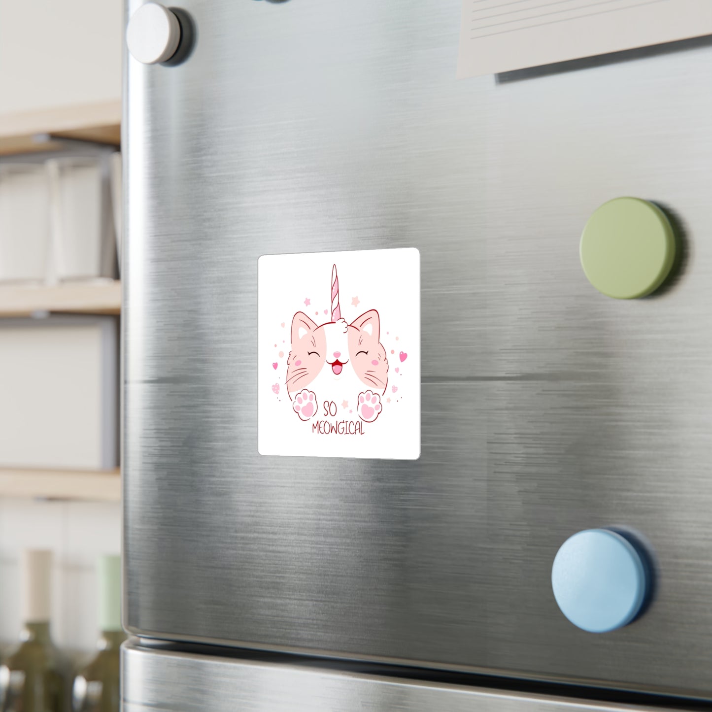 So Meowgical Cat Vinyl Decals - Cute Unicorn Kitty Stickers for Cat Lovers