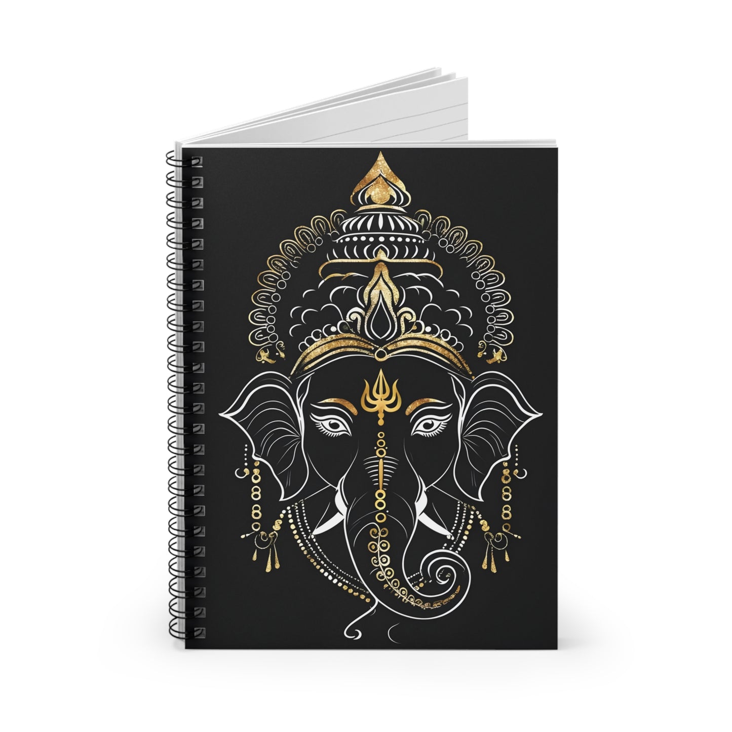 Elegant Ganesha Spiral Notebook – Ruled Lines for Creativity and Inspiration