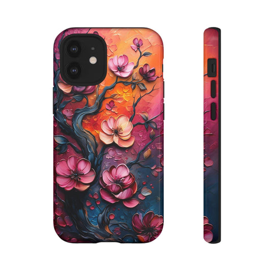 Floral Tough Phone Case - Colorful Blossom Art, Gift for Nature Lovers, Floral Accessories, Unique Phone Protection, Vibrant Case