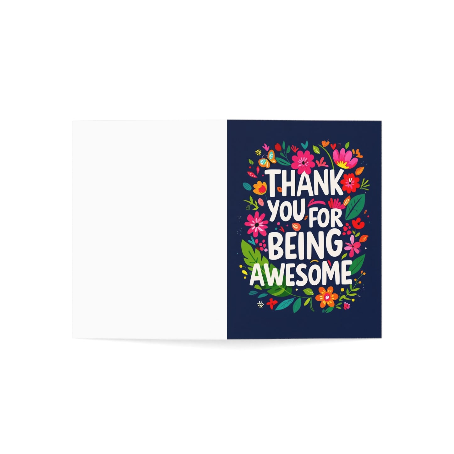 Thank You Greeting Cards - 10pcs, Flower Design, Thank You Cards, Floral Greeting Card Set for Friends, birthday cards, appreciation cards