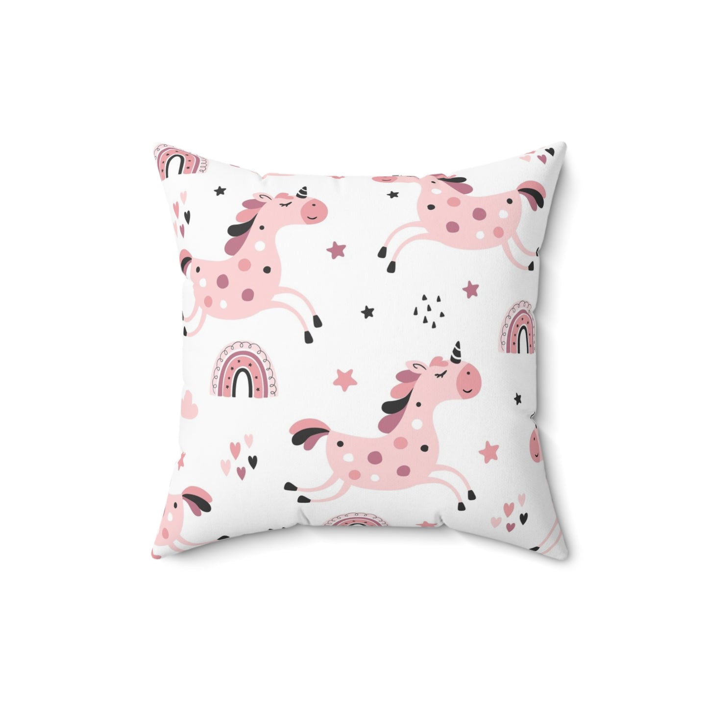 Whimsical Unicorn Square Pillow, Cute Kid's Room Decor, Be Unique Home Accent, Perfect Gift for Birthdays, Baby Showers, Nursery