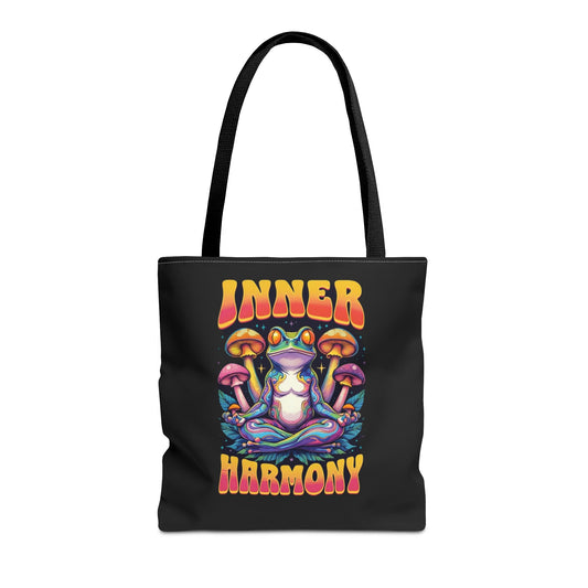 Inner Harmony Tote Bag - Eco-Friendly, Reusable, Stylish Carryall for Everyday Use, Gift, Yoga, Meditation, Nature Lovers