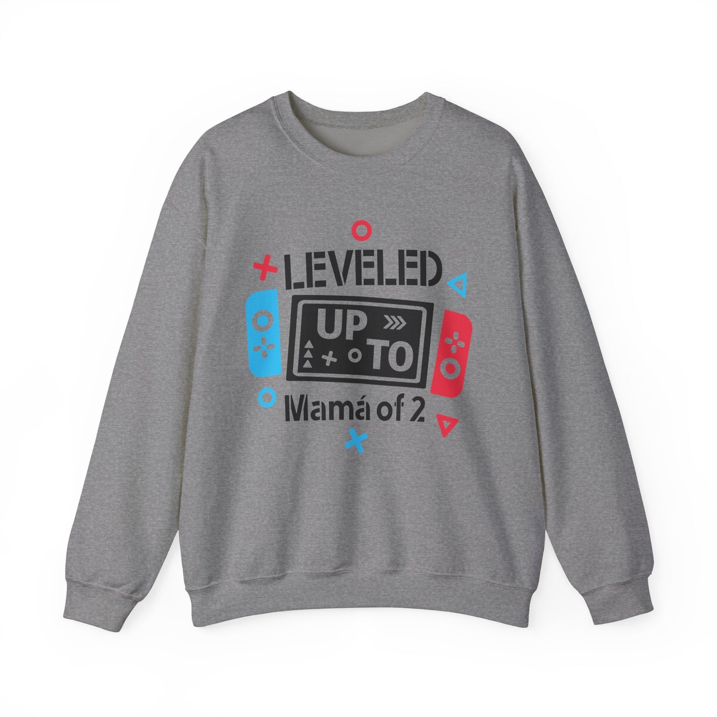 Leveled Up Mama Crewneck Sweatshirt - Unisex Gaming Gift