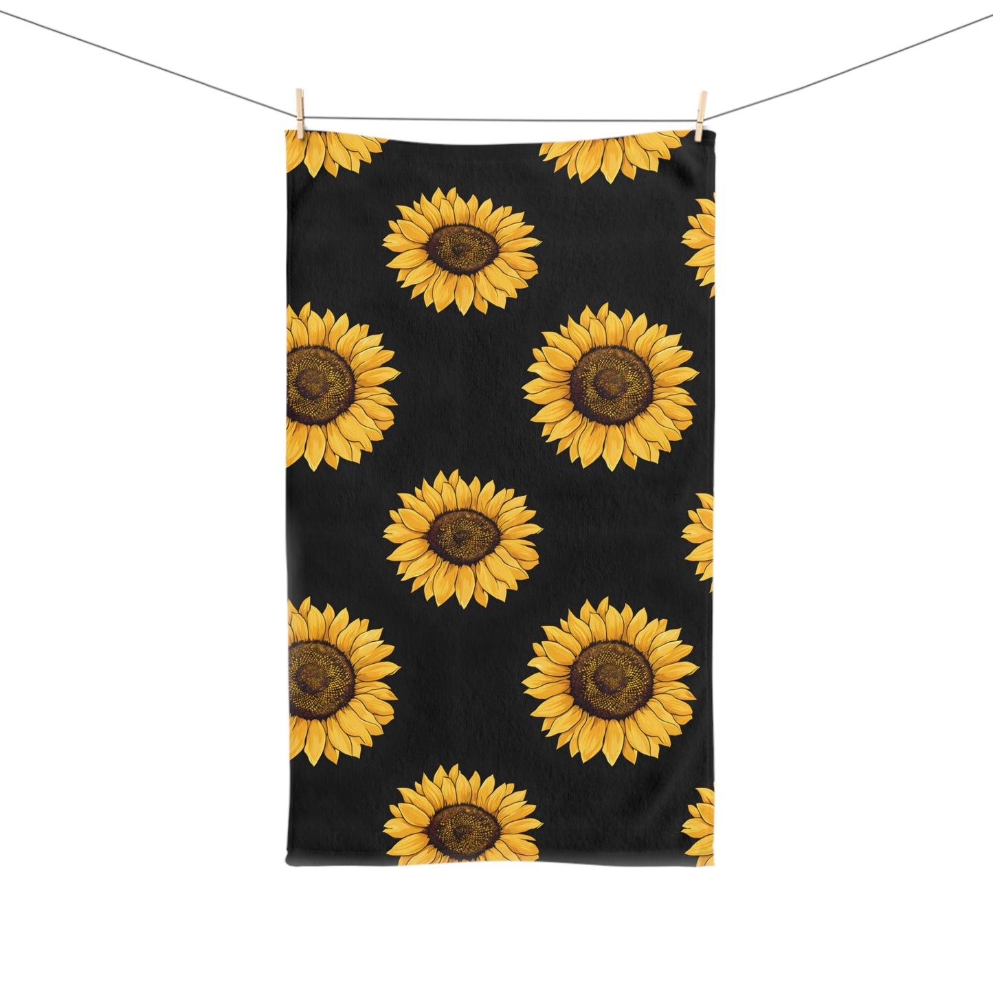 Sunflower Hand Towel - Vibrant Kitchen Decor, Summer Home Accessories, Floral Gift for Garden Lovers, Perfect for Birthdays, Housewarming