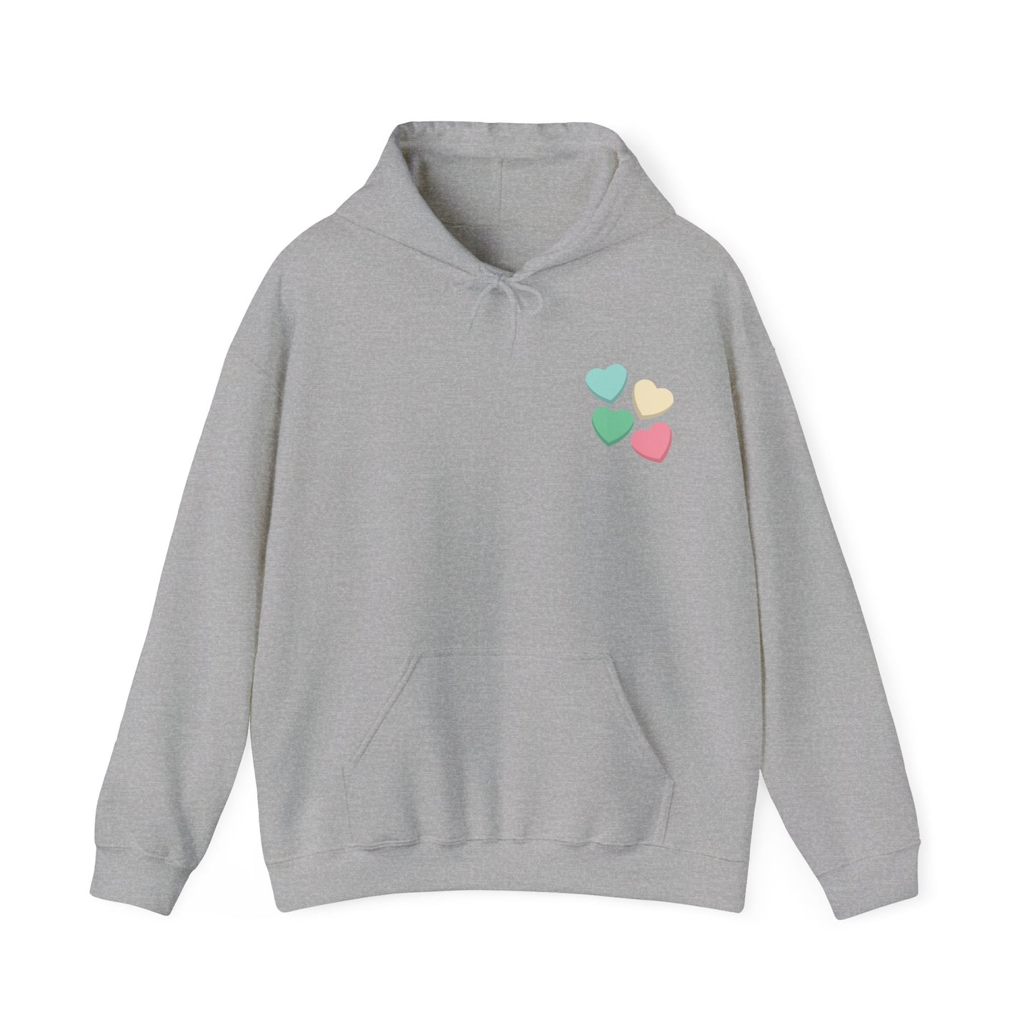 Charming Love Hearts Hoodie, Cozy Unisex Sweatshirt, Perfect Gift for Valentines Day, Relationship Goals, Casual Wear