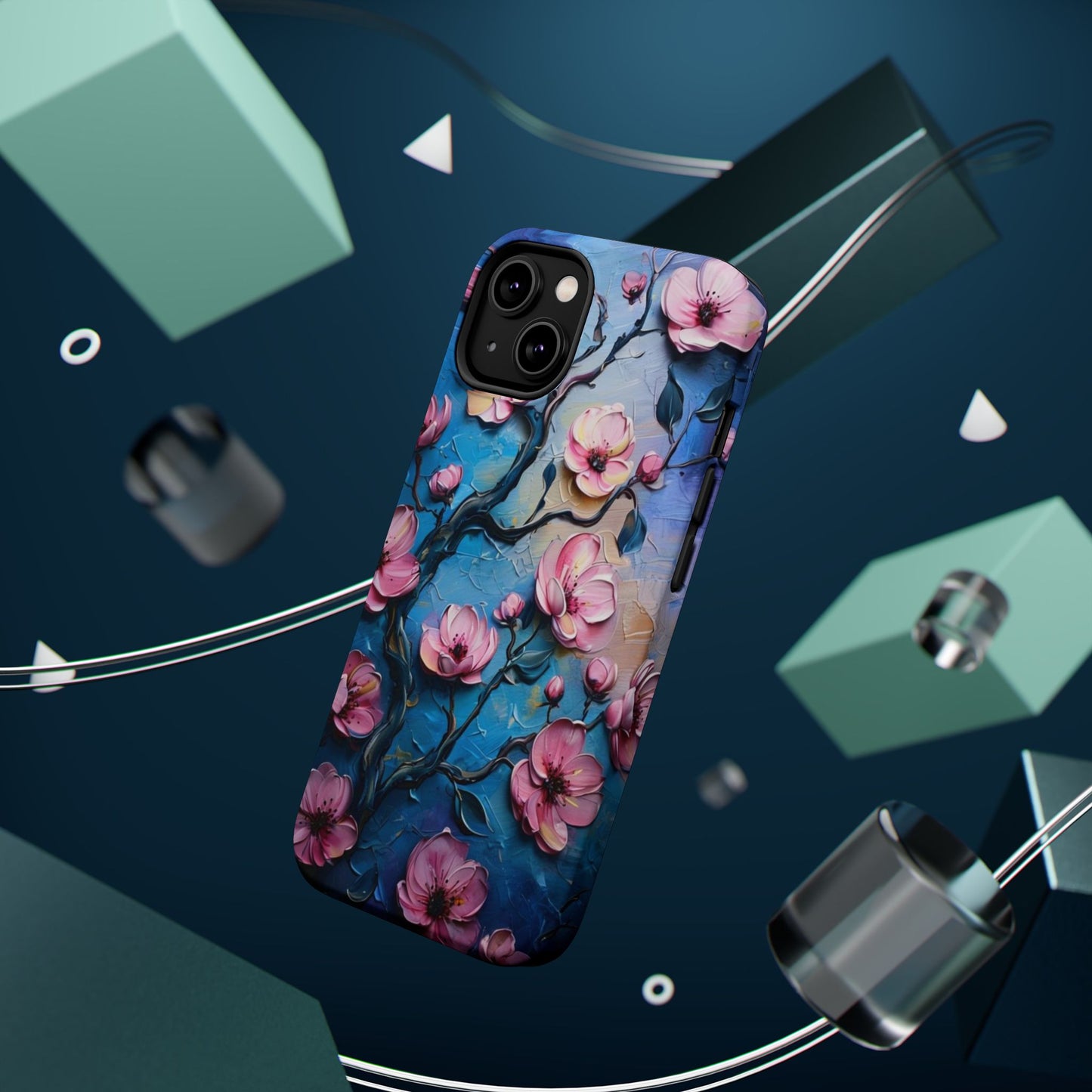 Floral Magnetic Tough Cases - Durable Phone Protection with Artistic Design, Phone Accessories, Gift for Her, Custom Cases,