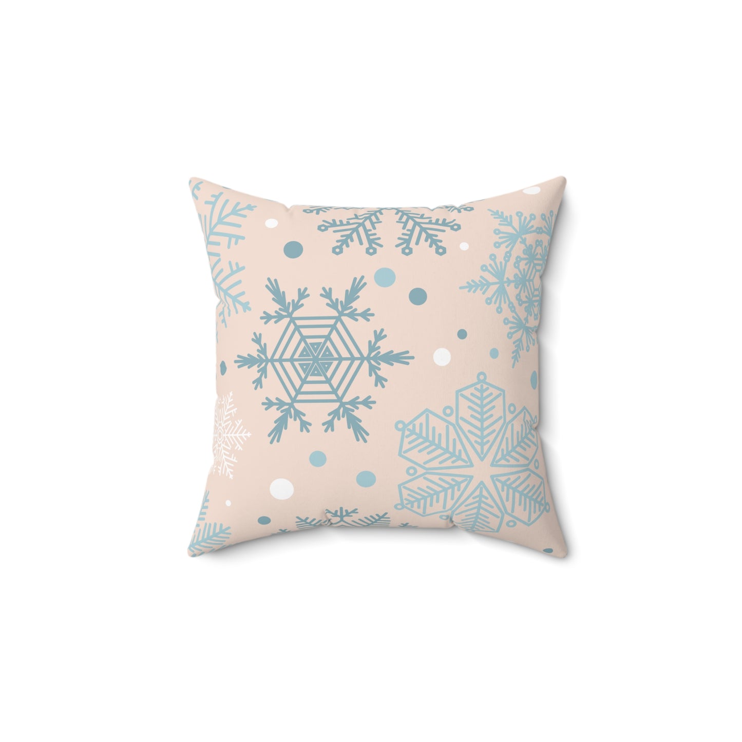 Winter Snowflake Decorative Pillow, Cozy Home Decor, Holiday Gift, Snowflakes Cushion, Seasonal Home Accents