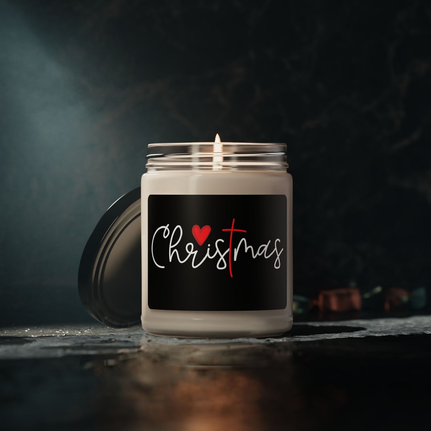 Christmas Scented Soy Candle, Cozy Holiday Home Decor, Unique Gift, Festive Fragrance, Aromatherapy Candle, 9oz