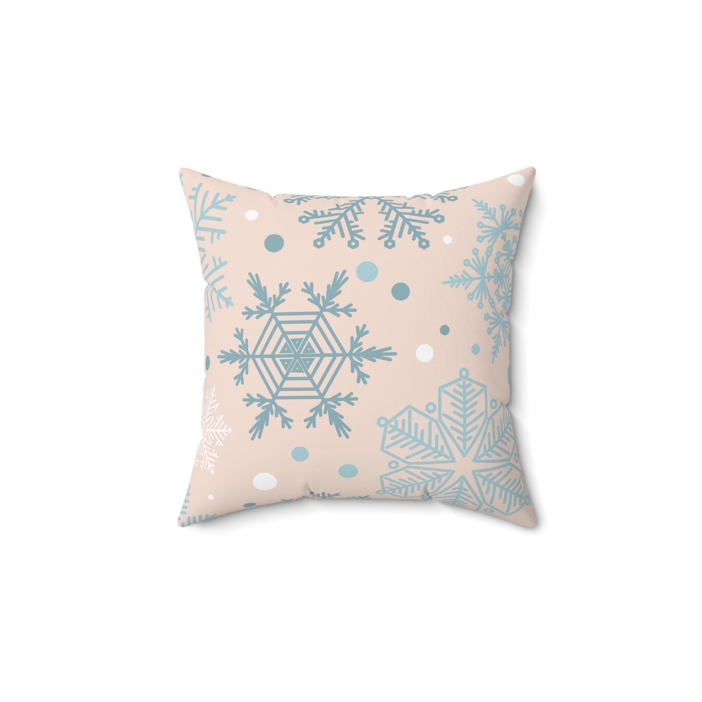 Winter Snowflake Decorative Pillow, Cozy Home Decor, Holiday Gift, Snowflakes Cushion, Seasonal Home Accents