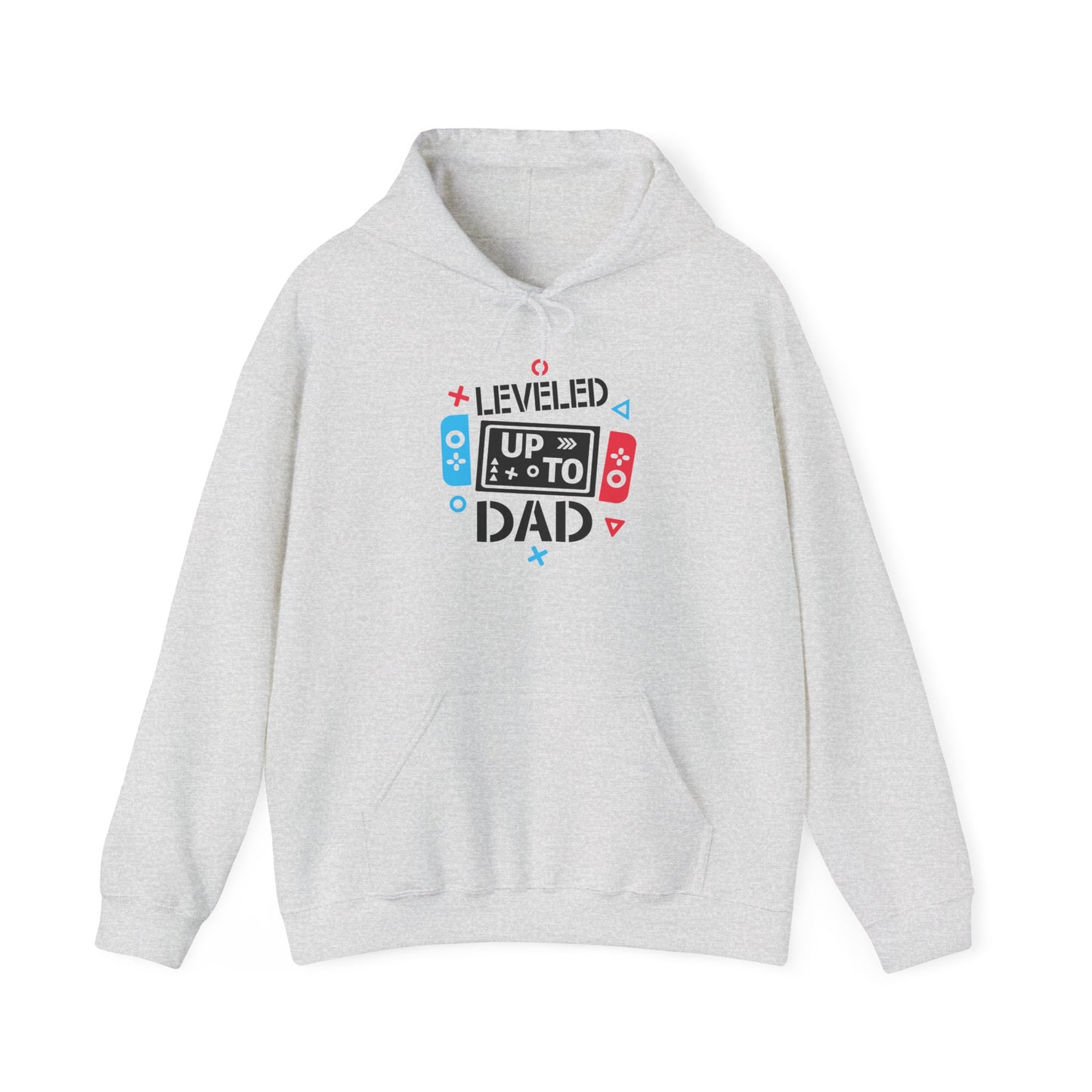 Leveled Up to Dad Unisex Hoodie - Gamer Gift for Fathers