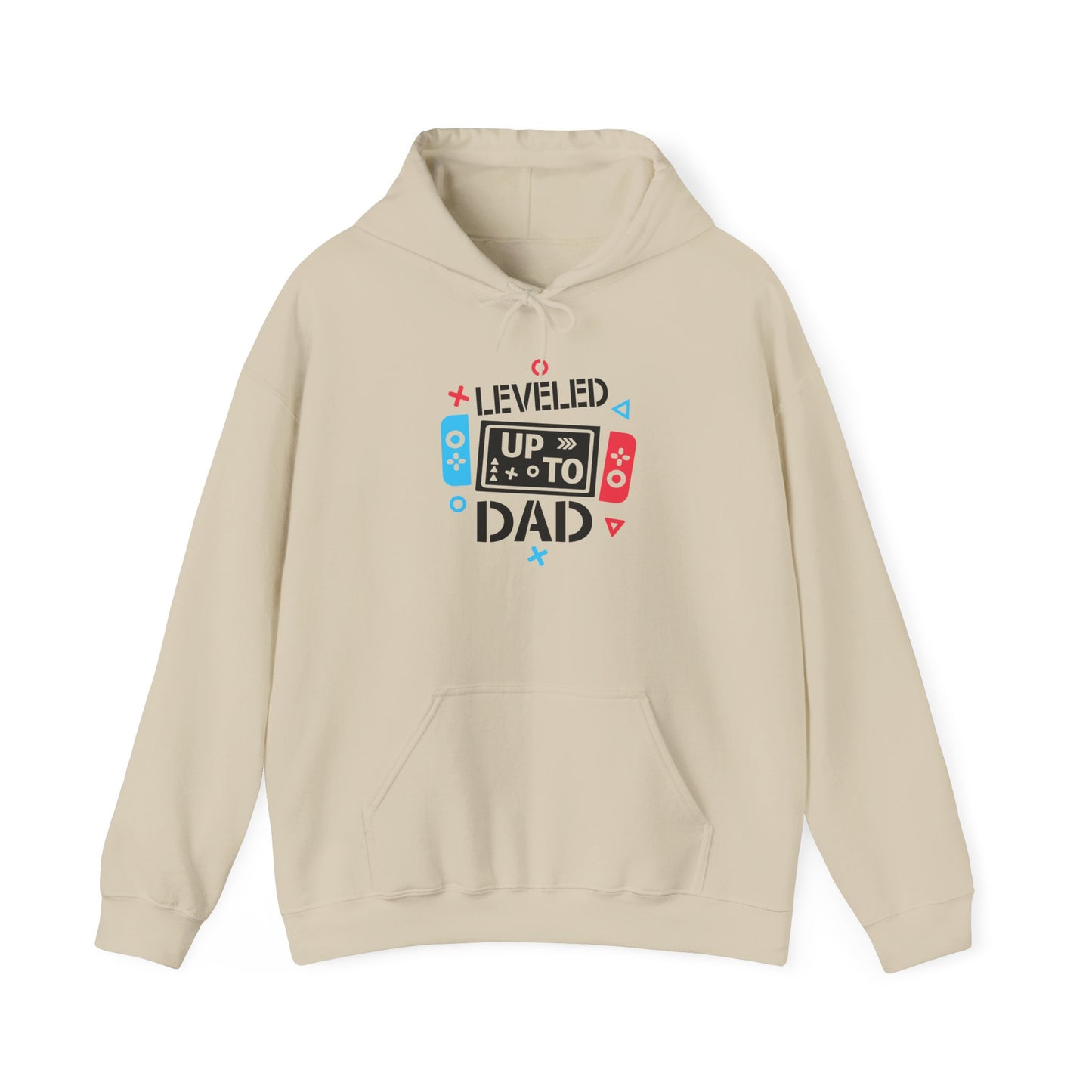 Leveled Up to Dad Unisex Hoodie - Gamer Gift for Fathers